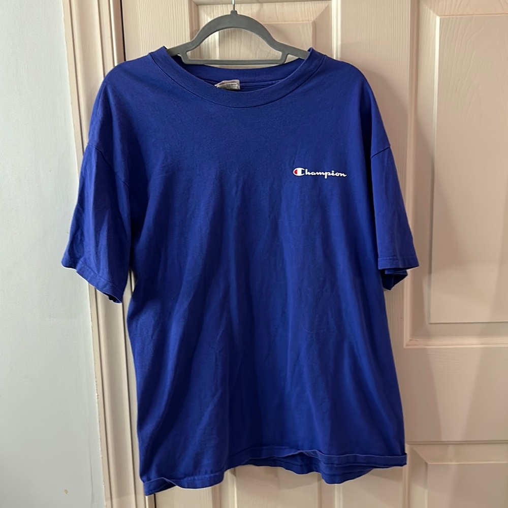 Champion blue- purpleish t shirt.